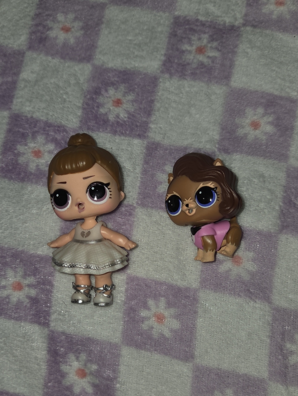 L.O.L. Surprise! Mini Doll and Brown Puppy Set - White, Pink, Brown
